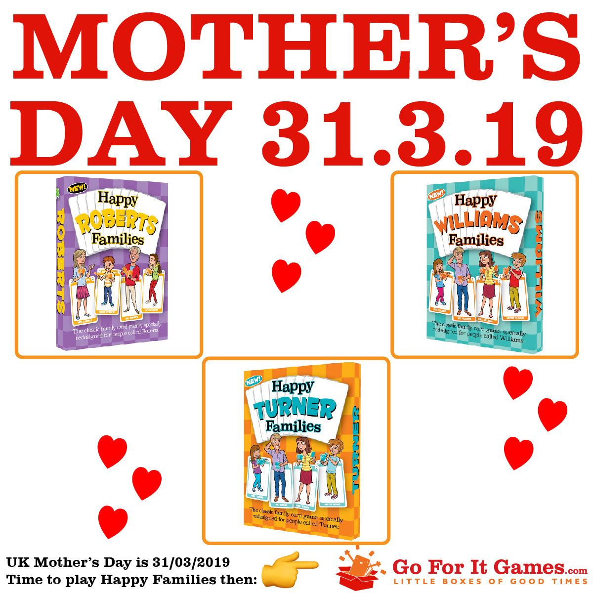 Mother's Day is time for Happy Families!