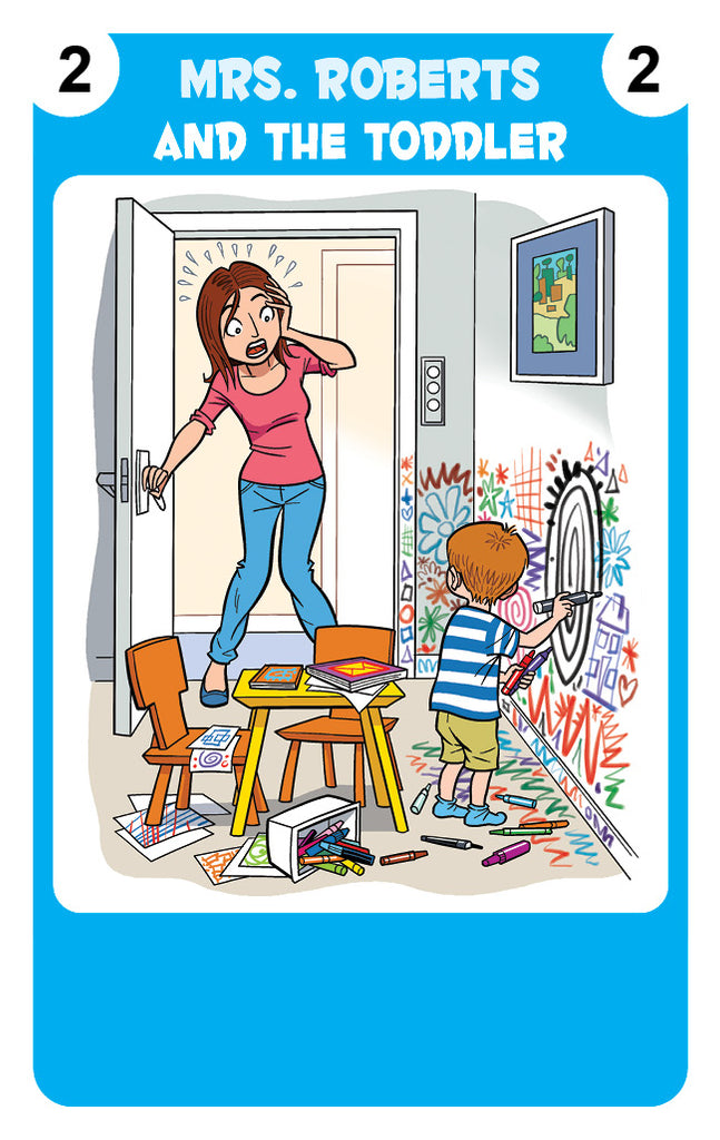 Mrs. ROBERTS - The Toddler’s Mother - Happy Families Card Game Character
