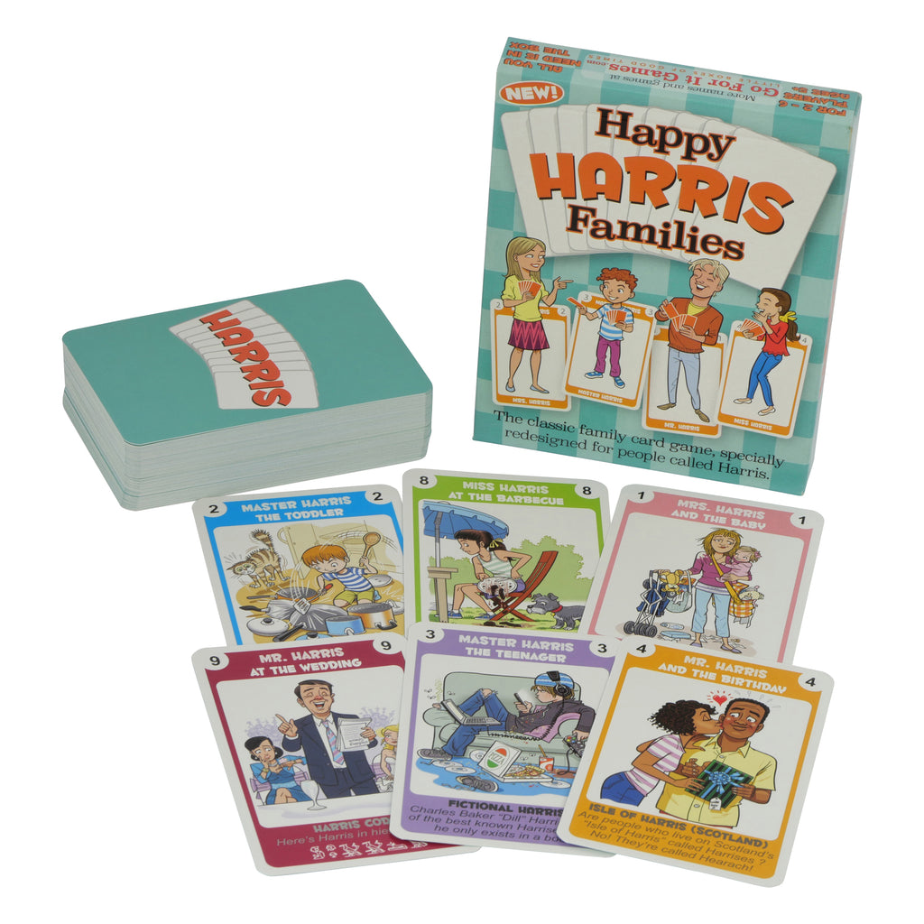 Happy Families Game - our special Harris Family edition