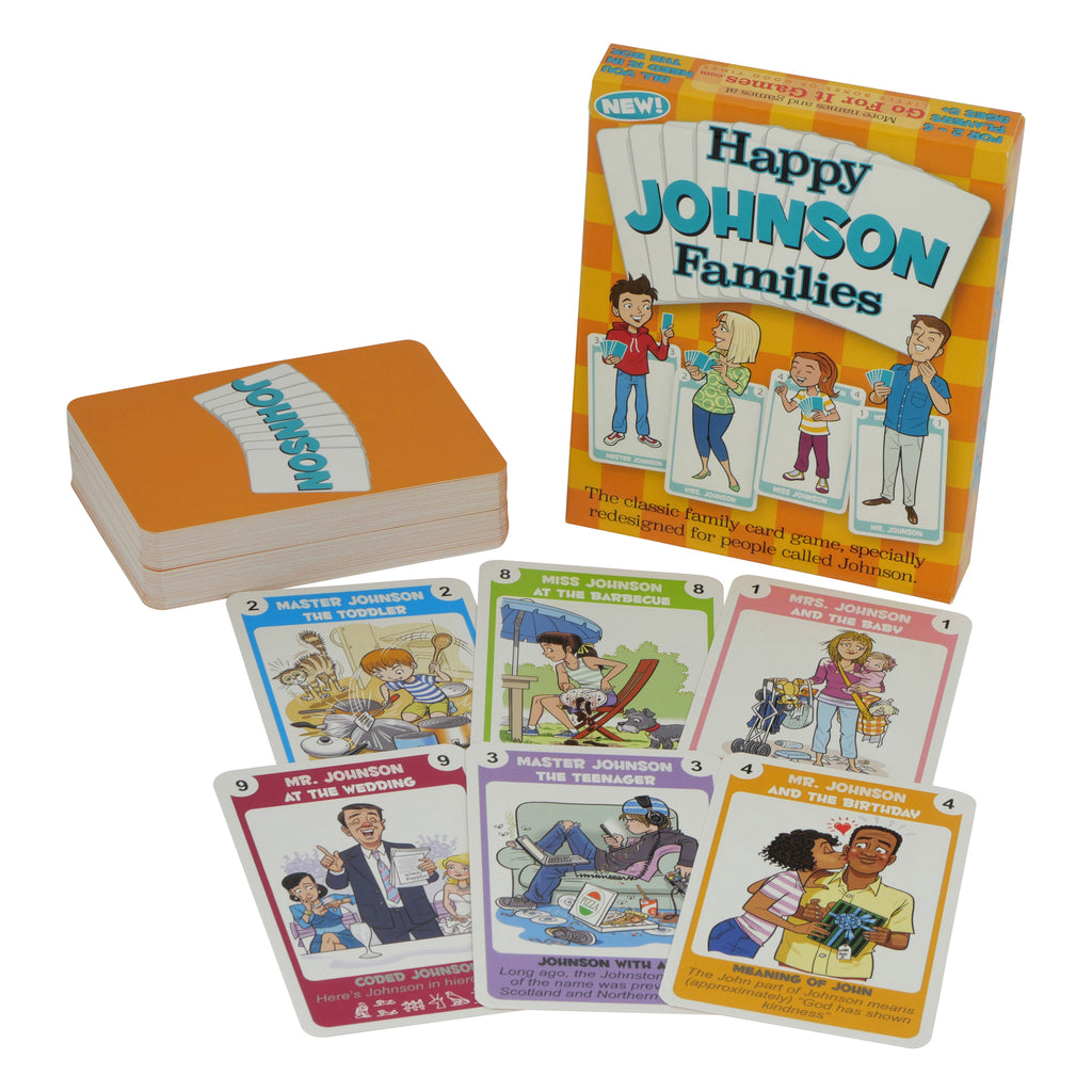 Happy Families Cards with the surname Johnson