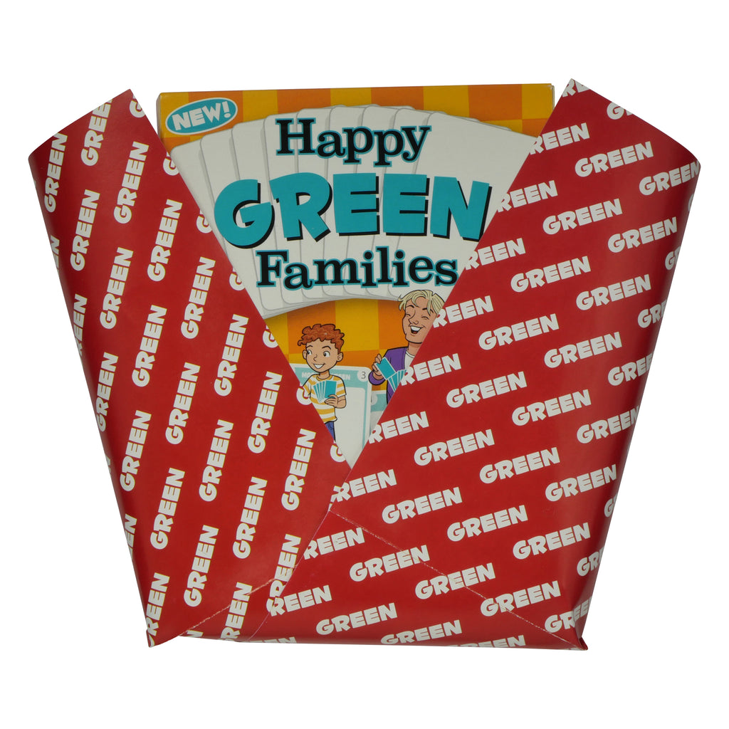 Happy Families Playing Cards - Green Family Edition