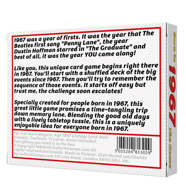 Born in 1967 - The Game: A hugely Entertaining Trip Through Decades of Fun!