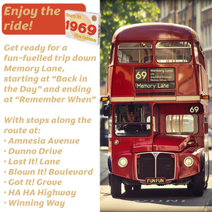 Born in 1969 - THE GAME. A fantastic new 1969 gift, tracking the lives of the '69 generation. Grab your 1969 cards now! - Go For It Games UK