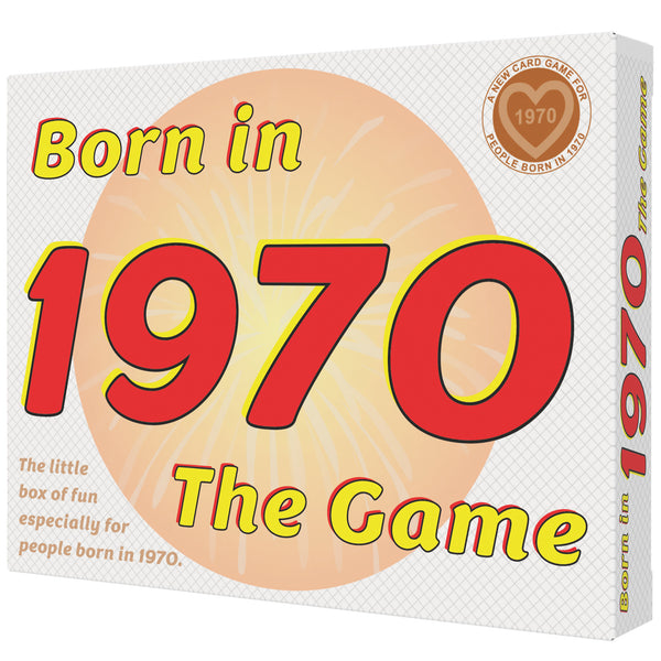 Born in 1970 - THE GAME. Fantastic new 1970 gift, exclusively for the '70 generation