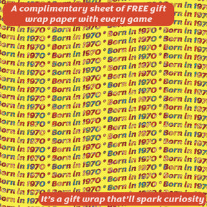 Born in 1970 - THE GAME. Fantastic new 1970 gift, exclusively for the '70 generation - Go For It Games UK