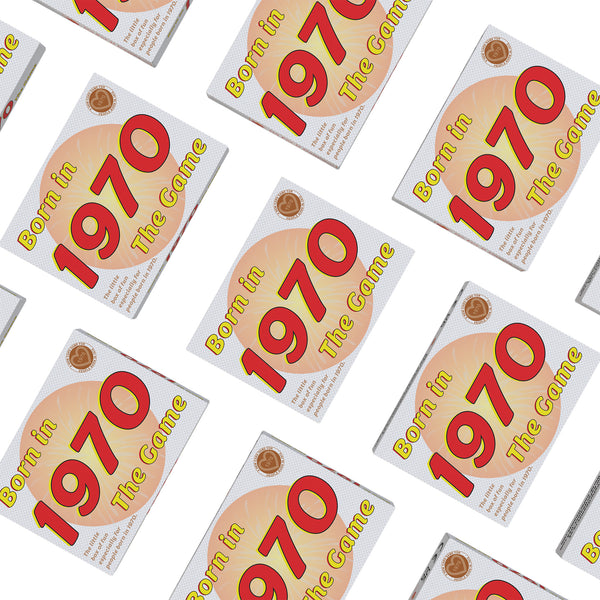 Born in 1970 - THE GAME. Fantastic new 1970 gift, exclusively for the '70 generation