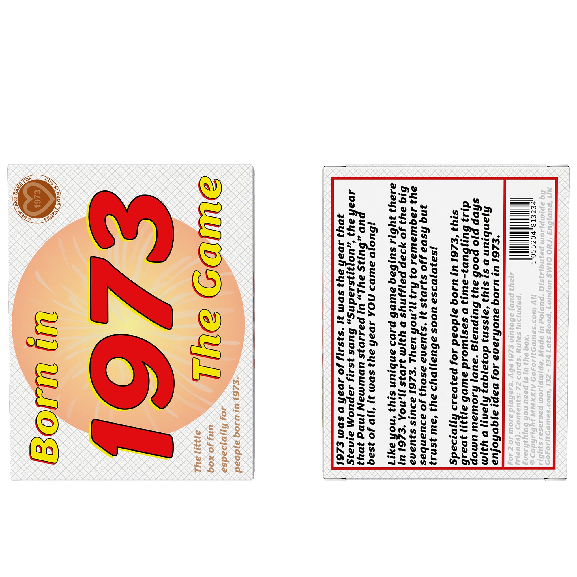 Born in 1973 - THE GAME - the perfect 1973 gift for anyone born in 1973! - Go For It Games UK