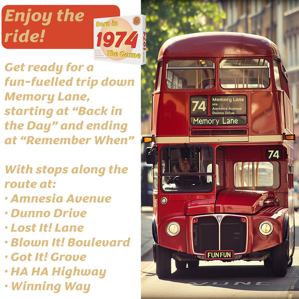 Born in 1974 - THE GAME - the greatest 1974 gift for people born in 1974!