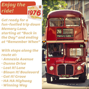 Born in 1976 - THE GAME. Tracking the lives of the '76 generation - Go For It Games UK