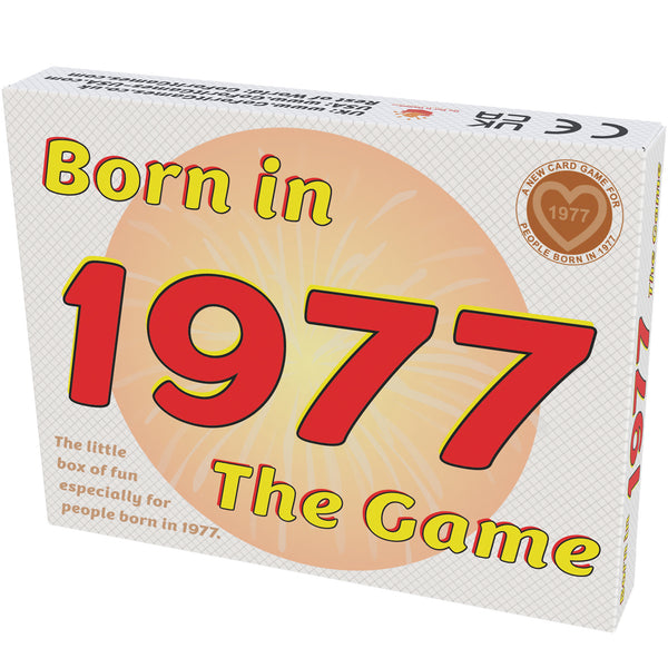 Born in 1977 - THE GAME. A fantastic 1977 card game uniquely for the babies of '77