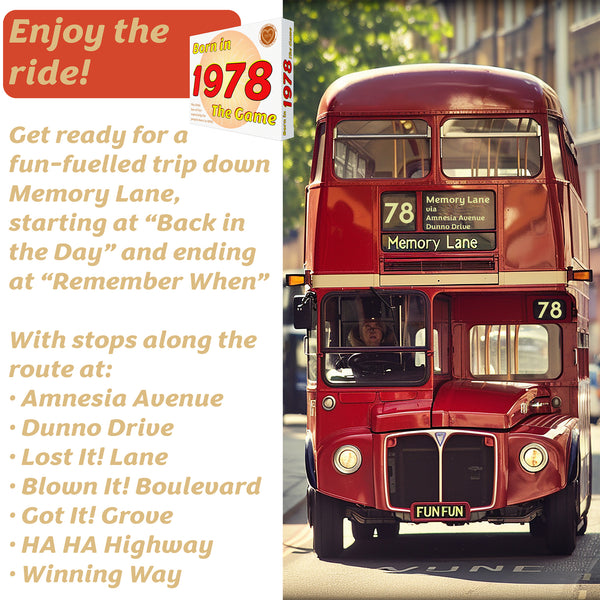 Born in 1978 - THE GAME. Our new card game especially for the generation of '78.