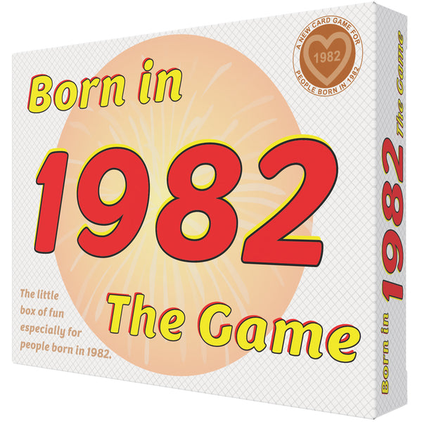 Born in 1982 - THE GAME. Our new game that tracks a life that began in 1982...It's the ultimate 1982 gift idea!