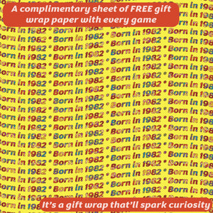 Born in 1982 - THE GAME. Our new game that tracks a life that began in 1982...It's the ultimate 1982 gift idea! - Go For It Games UK