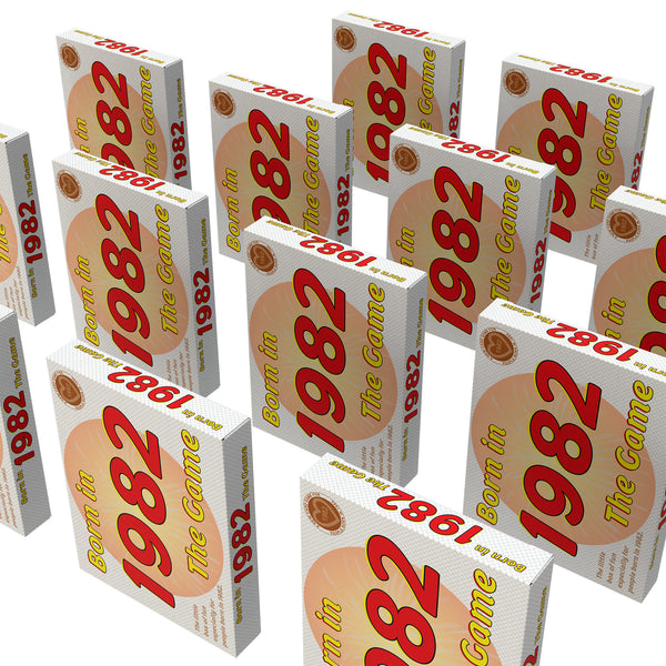 Born in 1982 - THE GAME. Our new game that tracks a life that began in 1982...It's the ultimate 1982 gift idea!