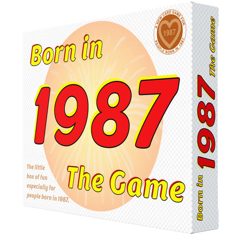Born in 1987 - THE GAME - Our unique new card game tracking the lives of people born in 1987. The ultimate 1987 gift!