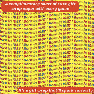 Born in 1987 - THE GAME - Our unique new card game tracking the lives of people born in 1987. The ultimate 1987 gift! - Go For It Games UK