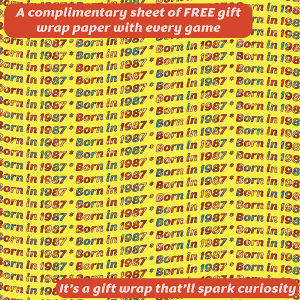 Born in 1987 - THE GAME - Our unique new card game tracking the lives of people born in 1987. The ultimate 1987 gift!