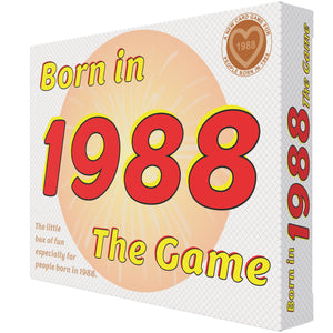 Born in 1988 - THE GAME. Our hilarious new card game that tracks the lives of people who were Born in 1988! - Go For It Games UK