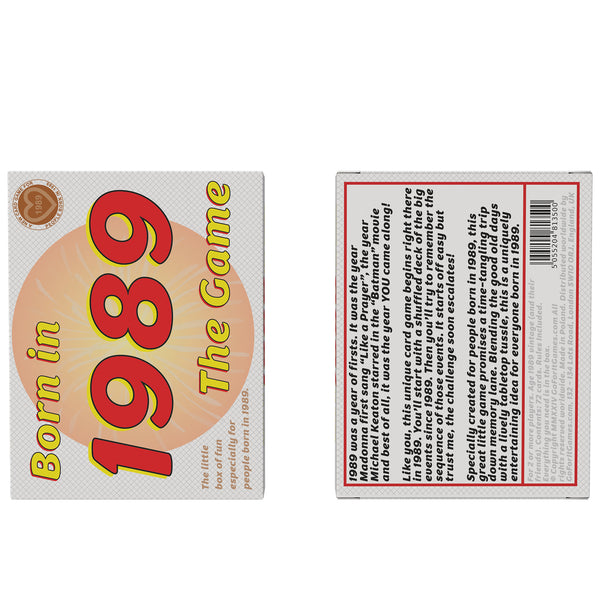Born in 1989 - The Game. A hilarious trip down memory lane for the '89 generation.