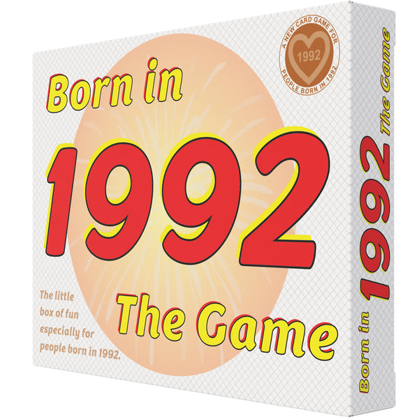 Born in 1992 - THE GAME. Brilliant new 1992 gift, especially for the legends of '92