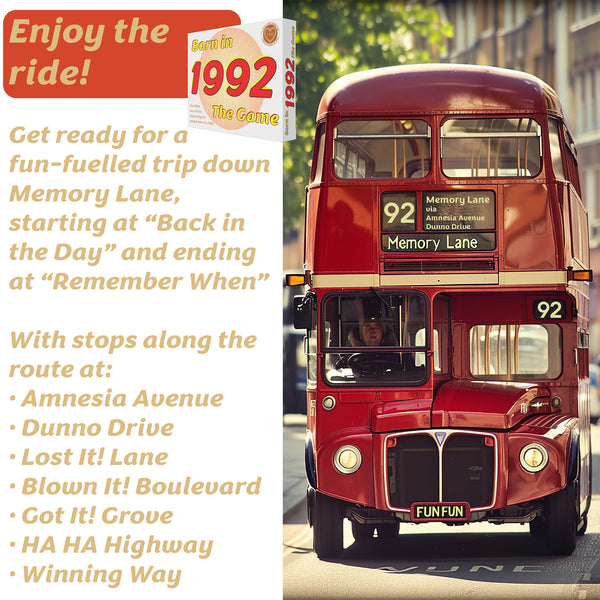 Born in 1992 - THE GAME. Brilliant new 1992 gift, especially for the legends of '92