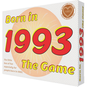 Born in 1993 - THE GAME. A new 1993 card game especially for the '93 generation - Go For It Games UK