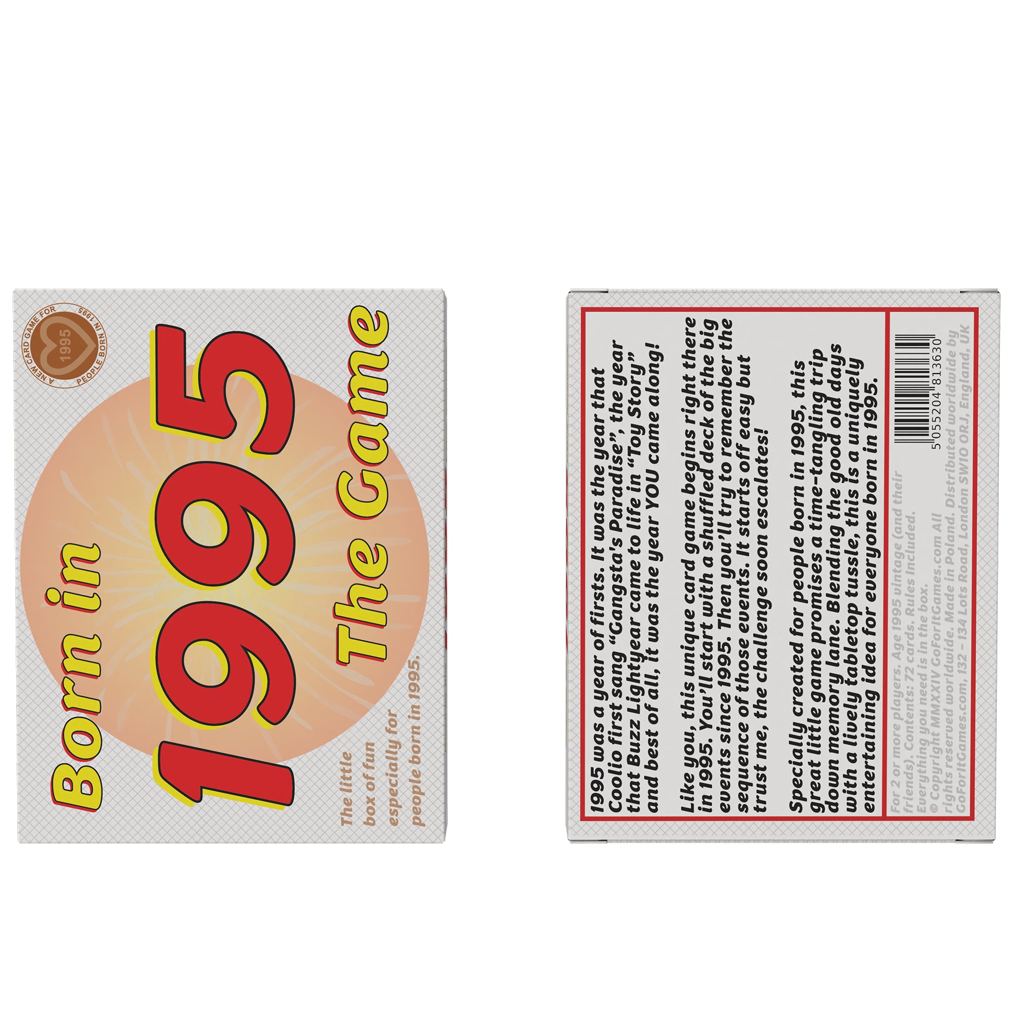 Born in 1995 - THE GAME. Our hilarious new 1995 gift: A brilliant 1995 card game - Go For It Games UK