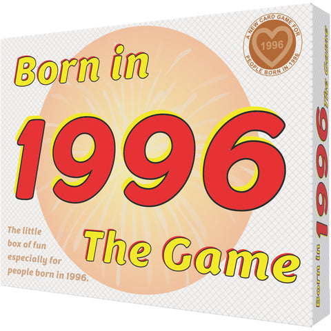 Born in 1996 - THE GAME. Huge fun for the '96 generation with this new 1996 gift