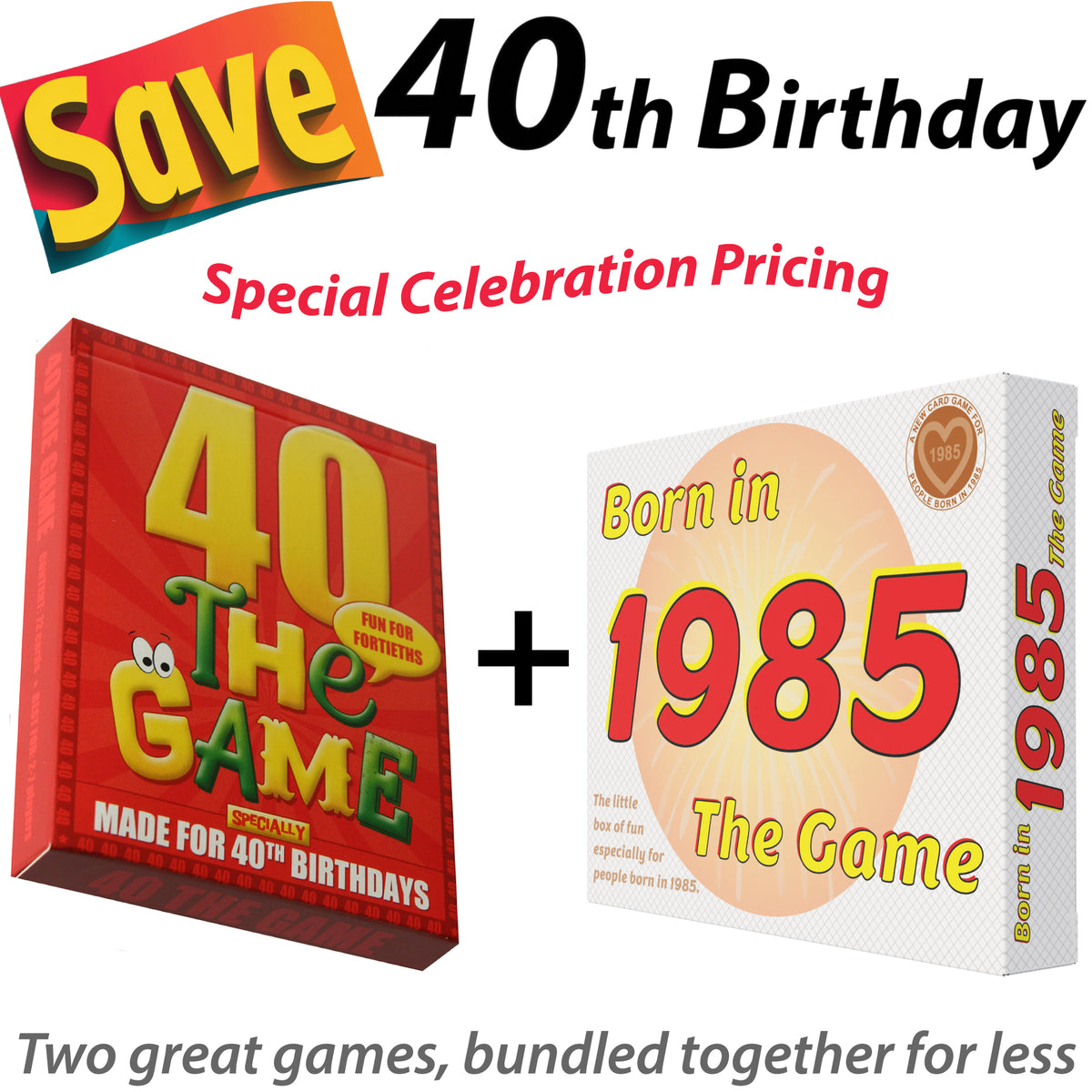 40th Birthday Celebration Bundle - Go For It Games UK