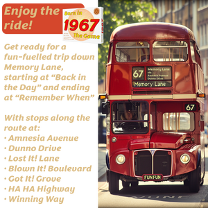 Born in 1967 - The Game: A hugely Entertaining Trip Through Decades of Fun! - Go For It Games UK