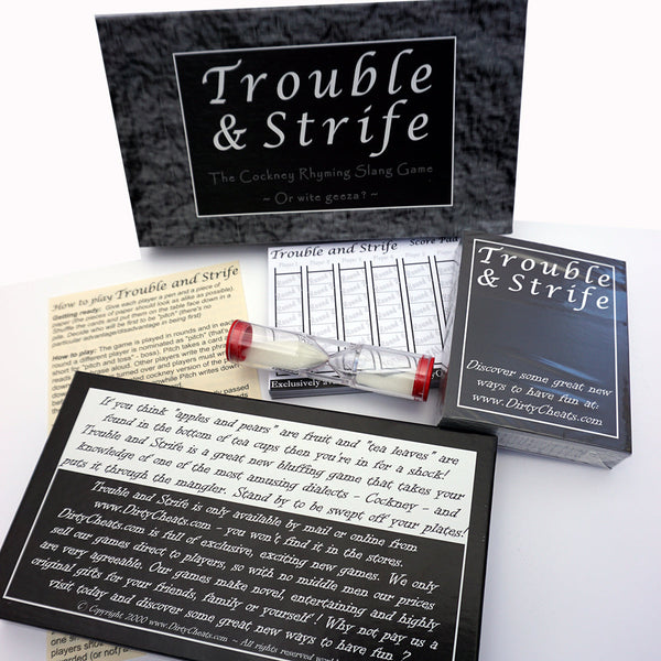 Trouble and Strife: The Cockney Rhyming Slang Game - Go For It Games UK
