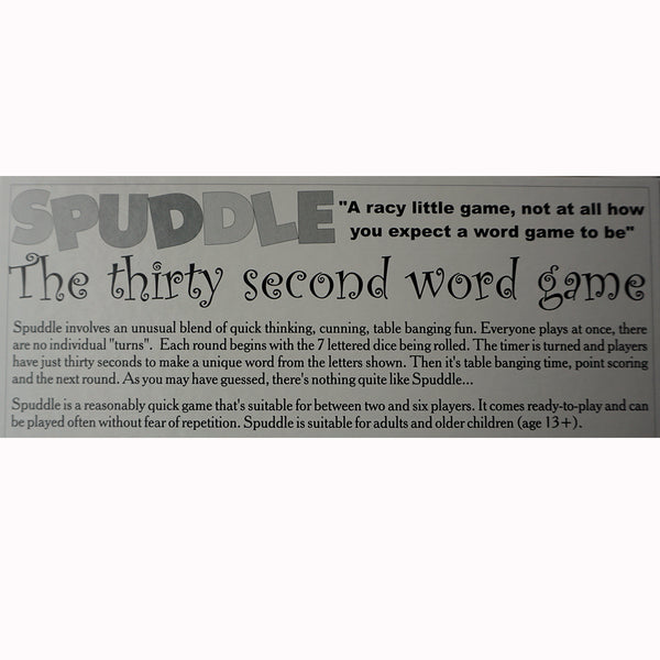 Spuddle TABLE BANGING FAMILY FUN !! - Go For It Games UK