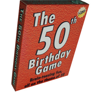 50th Birthday gift for men or women: The happiest way to say HAPPY 50th BIRTHDAY - My 50th birthday card game. A fab 50 birthday present! - Go For It Games UK