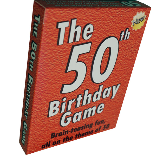 50th Birthday gift for men or women: The happiest way to say HAPPY 50th BIRTHDAY - My 50th birthday card game. A fab 50 birthday present! - Go For It Games UK