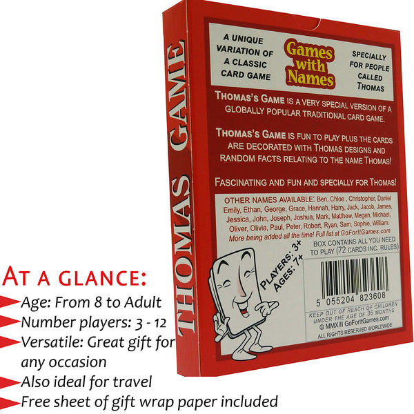 Thomas's Game - Go For It Games UK