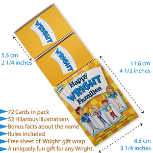 Personalized Happy Families- for the WRIGHT family - Go For It Games UK