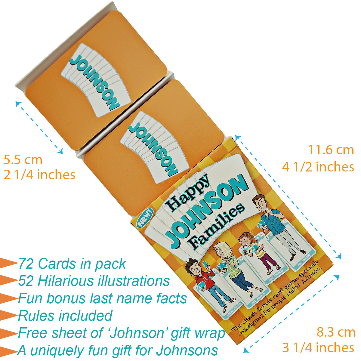 JOHNSON FAMILY EDITION of the Happy Families Card Game - Go For It Games UK