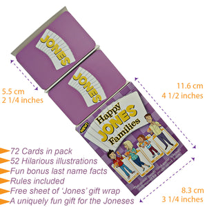 Happy Families Card Game - JONES FAMILY SPECIAL EDITION - Go For It Games UK