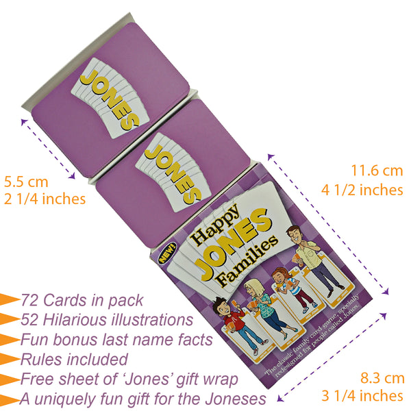 Happy Families Card Game - JONES FAMILY SPECIAL EDITION - Go For It Games UK