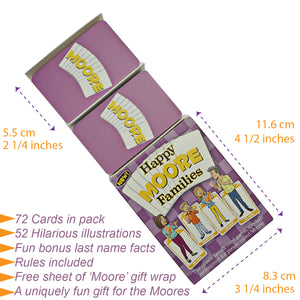 Moore Family Edition of the classic family card game Happy Families - Go For It Games UK