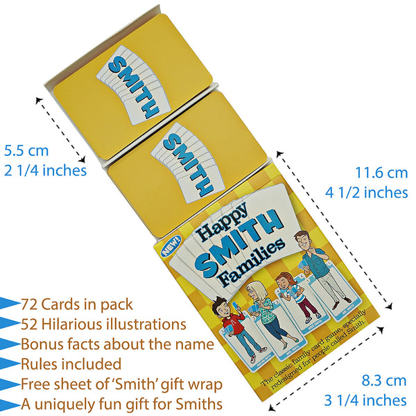 SMITH FAMILY EDITION of the Happy Families Card Game - Go For It Games UK