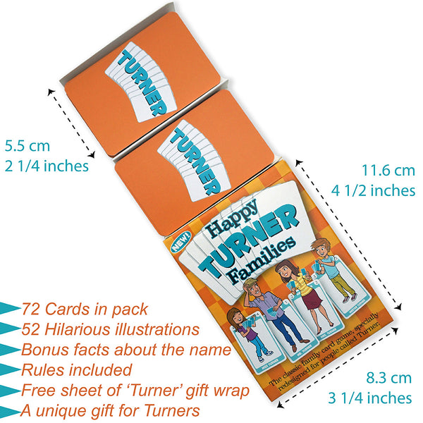 Turner version of the new Happy Families card games. - Go For It Games UK
