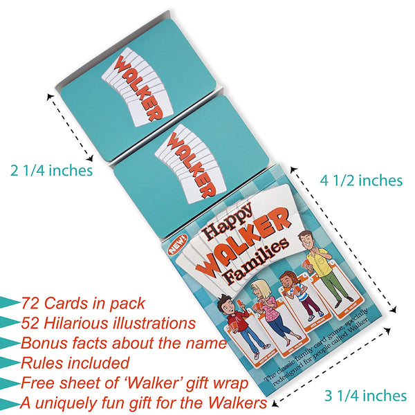 WALKER FAMILY EDITION of the Happy Families Card Game - Go For It Games UK