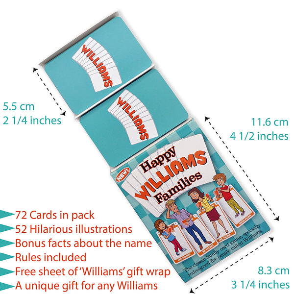 Happy Families Game: WILLIAMS FAMILY - Go For It Games UK