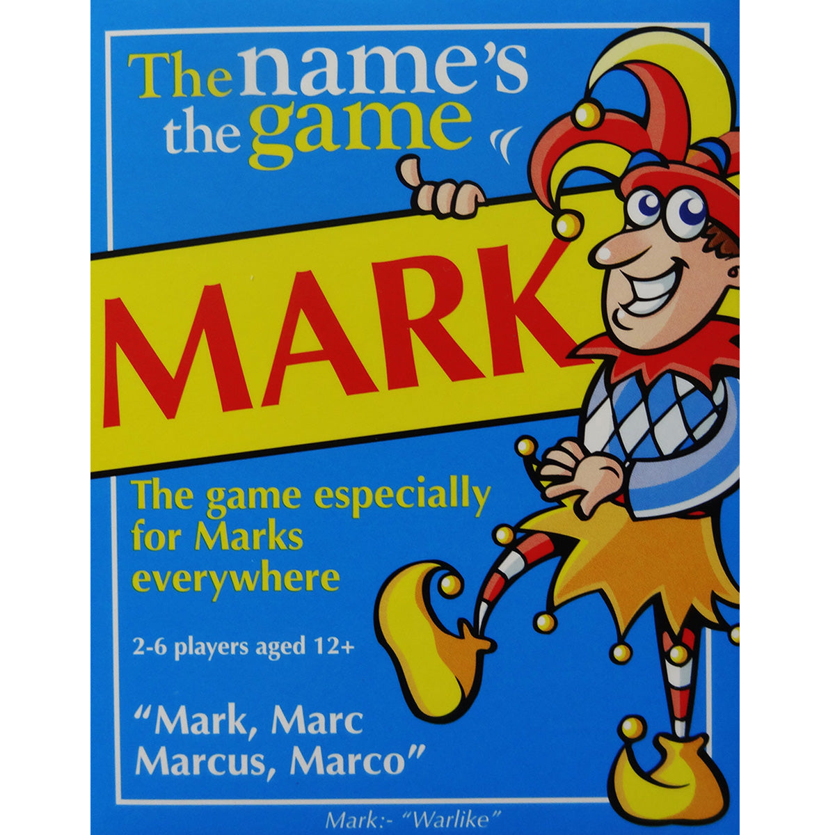 Mark's Game - for people named Mark - Go For It Games UK