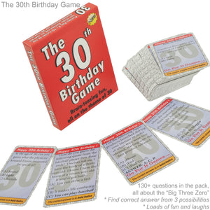 The 30th Birthday Game: 30th Birthday Gift for women or for men - Go For It Games UK