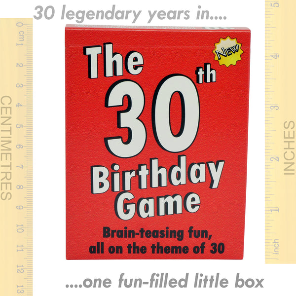 The 30th Birthday Game: 30th Birthday Gift for women or for men - Go For It Games UK