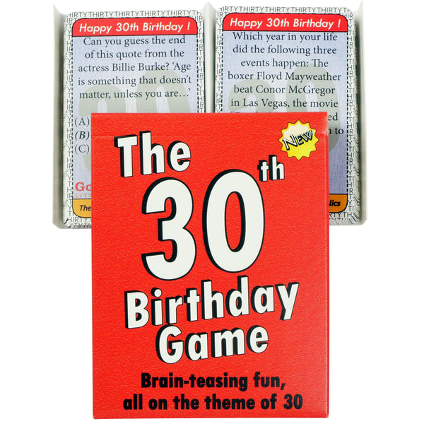 The 30th Birthday Game: 30th Birthday Gift for women or for men - Go For It Games UK