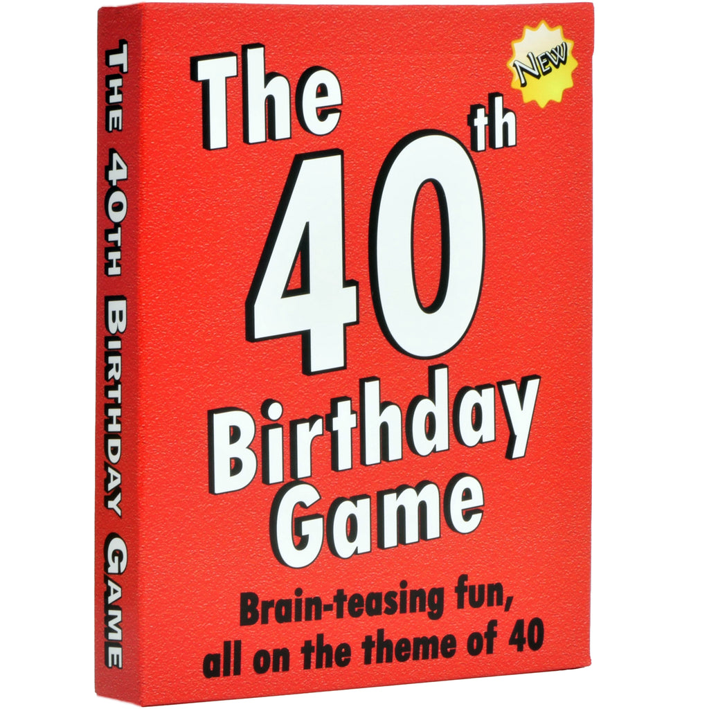 40th Birthday Gift for women or for men: The 40th Birthday Game - Go For It Games UK