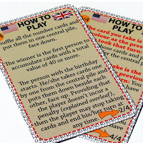 40th Birthday Game - Go For It Games UK